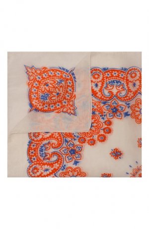 Шелковый платок Sartorio. Цвет: оранжевый