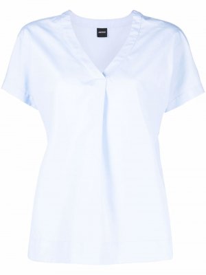 Блузка с V-образным вырезом Aspesi. Цвет: синий
