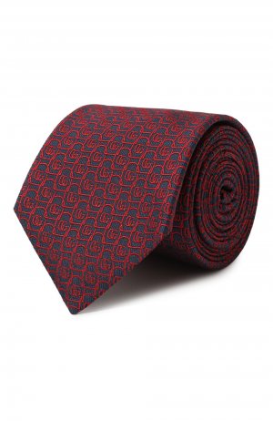 Шелковый галстук Gucci. Цвет: разноцветный