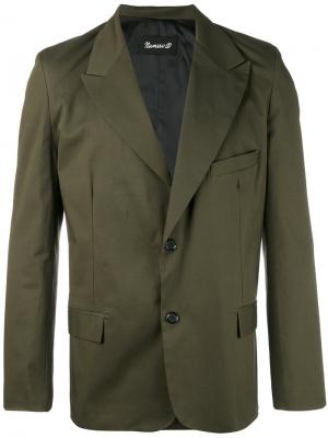 Классический пиджак Numero00. Цвет: зелёный