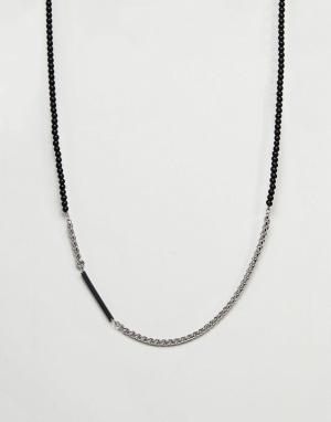 Ожерелье из нержавеющей стали Нelix Vitaly. Цвет: серебряный
