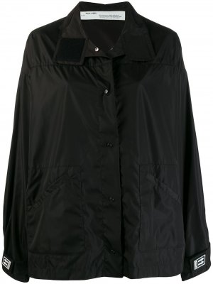 Спортивная куртка с нашивкой-логотипом Off-White. Цвет: черный