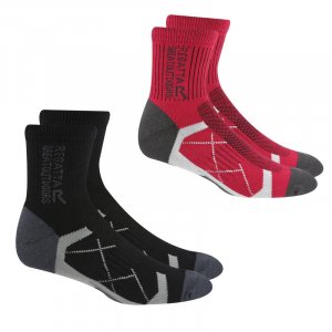Женские носки-дождевики для улицы, комплект из 2 шт., черный, розовый REGATTA, цвет naranja Regatta