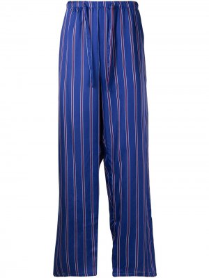 Пижамные брюки в полоску Fred Segal. Цвет: синий