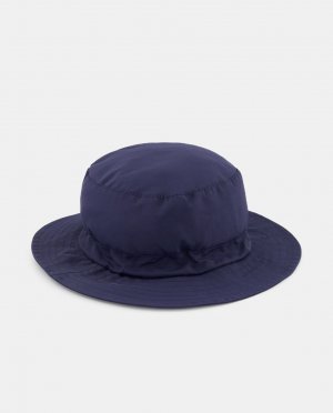 Темно-синяя однотонная непромокаемая шляпа , темно-синий Seeberger