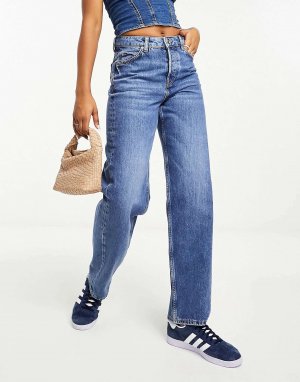 Синие зауженные джинсы с низкой посадкой & Other Stories