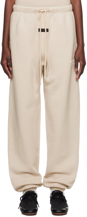 Серо-коричневые домашние брюки с завязками Fear of God ESSENTIALS