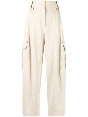 Прямые брюки карго Givenchy. Цвет: бежевый