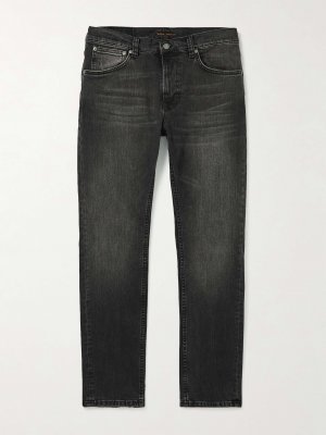 Джинсы Slim-Fit из эластичного хлопка NUDIE JEANS, черный Jeans