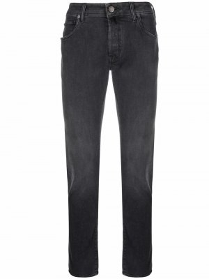 Mid-rise slim-cut jeans Incotex. Цвет: черный