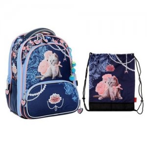 Рюкзак каркасный 36 х 28 11 см, 198, наполнение: мешок, синий/розовый ACR22-198-4 Across