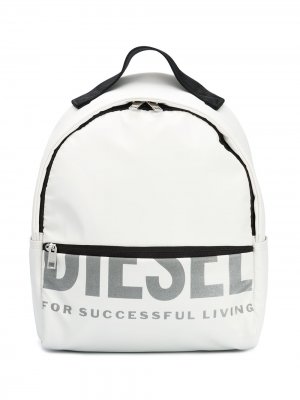 Рюкзак с логотипом Diesel. Цвет: белый
