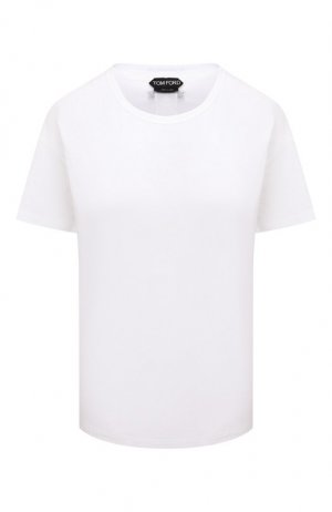 Хлопковая футболка Tom Ford. Цвет: белый