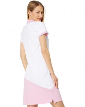 Платье U.S. POLO ASSN. Color-Blocked Dress, белый/розовый