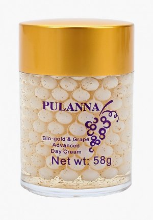 Крем для лица Pulanna Bio-gold & Grape Advanced Day Cream, 58 г. Цвет: золотой