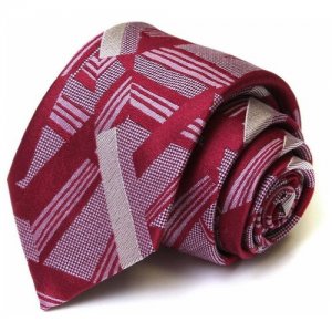 Стильный галстук в вишневых тонах 56179 Christian Lacroix. Цвет: бежевый