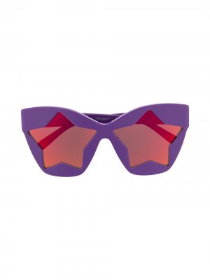 Солнцезащитные очки в оправе кошачий глаз Stella McCartney Eyewear. Цвет: фиолетовый