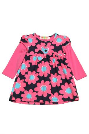 Платье Kidly. Цвет: розово-черный