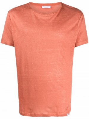Фактурная футболка Orlebar Brown. Цвет: оранжевый