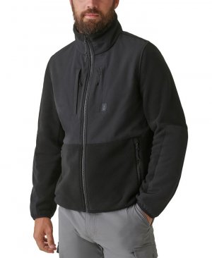 Мужская утепленная флисовая куртка с молнией во всю длину B-Warm BASS OUTDOOR, черный Outdoor