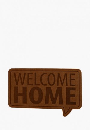 Коврик придверный Balvi Welcome home, 70х45 см. Цвет: коричневый