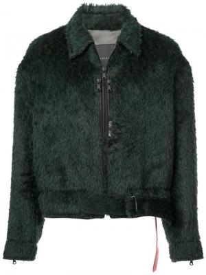 Фактурная куртка-рубашка Mackintosh 0003. Цвет: зеленый