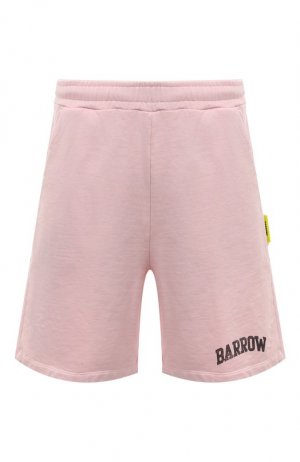 Хлопковые шорты Barrow. Цвет: розовый