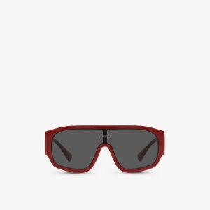 VE4439 солнцезащитные очки из нейлона в оправе-подушке с логотипом , красный Versace