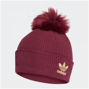 Шапка Adidas W FUR POM BEANI Мужчины H35534 OSFM. Цвет: серый