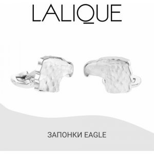 Запонки , бесцветный Lalique. Цвет: бесцветный/прозрачный