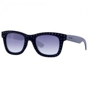 Солнцезащитные очки , вайфареры, оправа: пластик, градиентные, с защитой от УФ, для женщин, черный Italia Independent. Цвет: черный