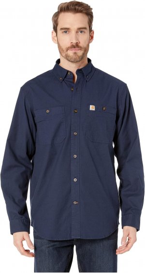Рабочая рубашка Rugged Flex Rigby с длинными рукавами , темно-синий Carhartt