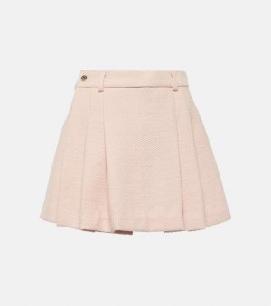 Мини-юбка bran со складками из смесовой шерсти , розовый The Mannei
