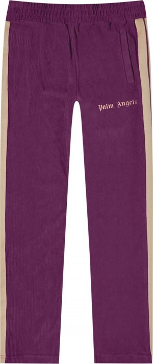 Брюки Cord Fleece Track Pant 'Purple', фиолетовый Palm Angels