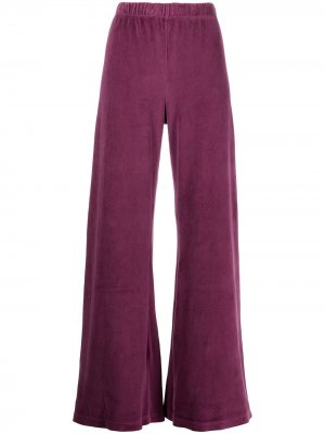 Велюровые брюки широкого кроя Suzie Kondi. Цвет: фиолетовый