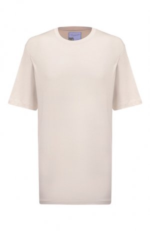 Шелковая футболка Marco Pescarolo. Цвет: кремовый