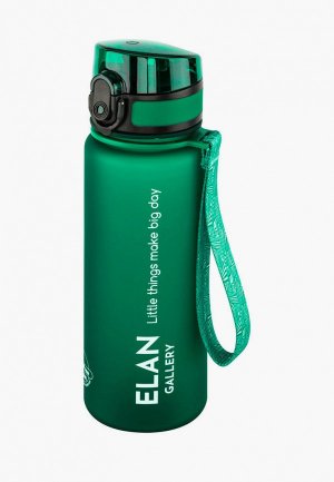 Бутылка спортивная Elan Gallery 500 мл Style Matte. Цвет: зеленый