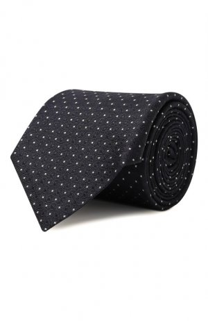 Шелковый галстук Canali. Цвет: синий