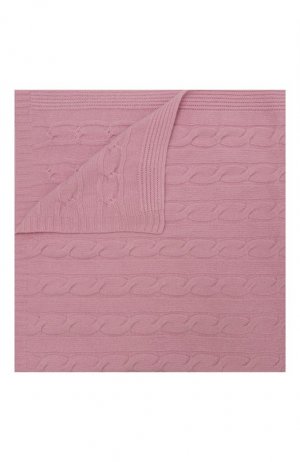Шерстяной плед Wool&Cotton. Цвет: розовый