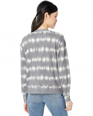 Пуловер French Terry Tie-Dye Pullover, цвет Tornado/Pristine Three Dots