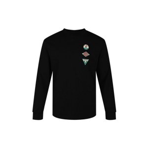 Вязаный свитшот с круглым вырезом логотипом, мужские топы, черный CT3668-010 Jordan