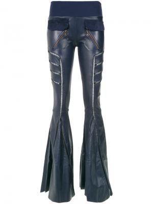 Широкие брюки Andrea Bogosian. Цвет: синий
