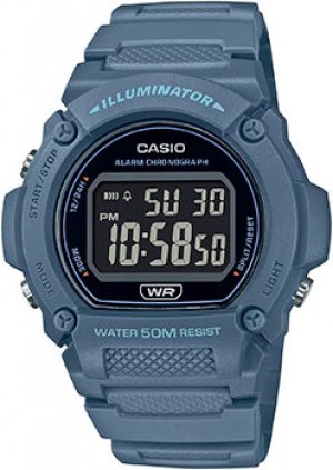 Японские наручные мужские часы W-219HC-2B. Коллекция Digital Casio