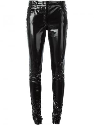 Виниловые брюки Wanda Nylon. Цвет: чёрный
