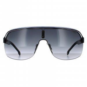 Черные кристально-белые синие темно-серые солнцезащитные очки с градиентом Shield , черный Carrera