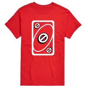 Мужская красная футболка UNO Skip Card Mattel