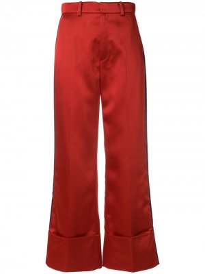 Укороченные брюки с завышенной талией Tommy Hilfiger. Цвет: красный
