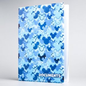 Документница для личных документов Сима-ленд 4442173, белый, синий Disney. Цвет: синий/синий-белый/белый