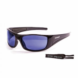 Солнцезащитные очки  Bermuda Black / Revo Blue Polarized lenses, черный OCEAN. Цвет: черный