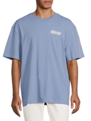 Базовая футболка с графическим рисунком , синий Deus Ex Machina